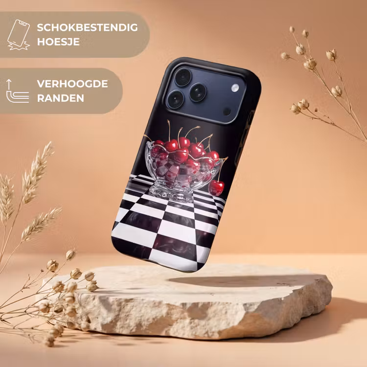 Telefoonhoesje Toughcase - Eten - Kersen - Rood — 5