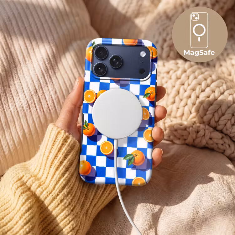 Telefoonhoesje Toughcase - Sinaasappel - Geruit - Eten — 8