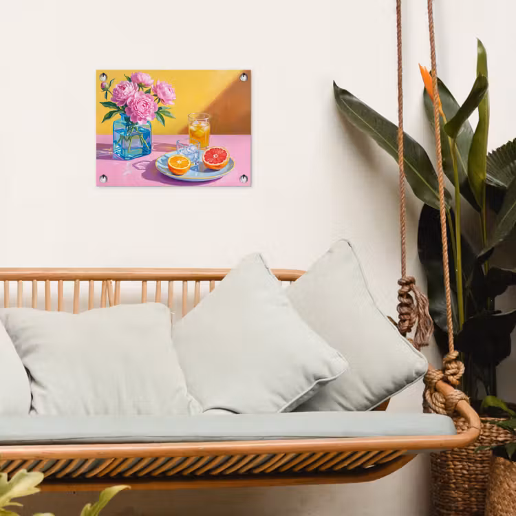 Tuinposter - Bloemen - Roze - Modern — 5