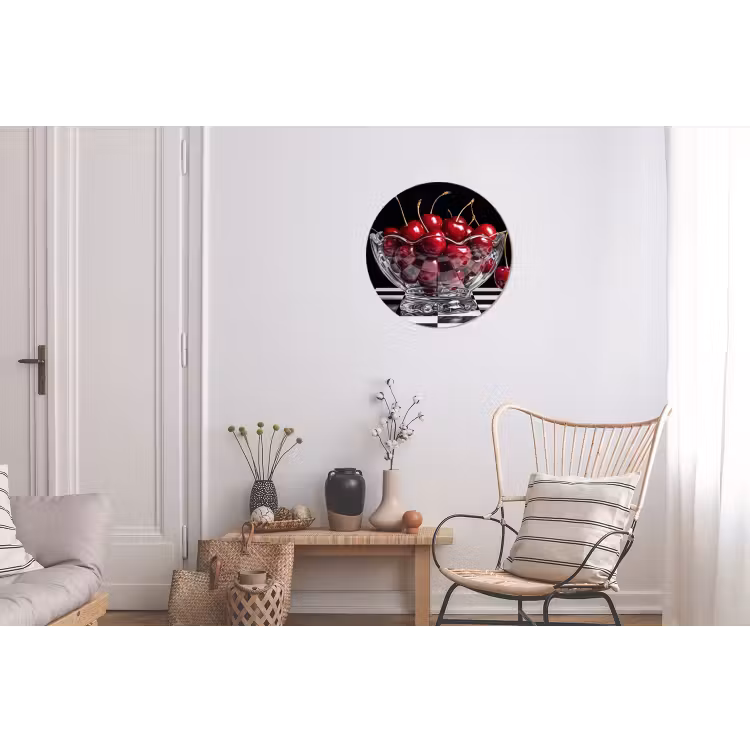 Wandcirkel - Aluminium - Eten - Kersen - Rood — 2
