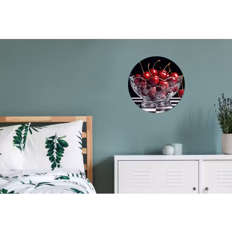 Wandcirkel - Aluminium - Eten - Kersen - Rood — 4