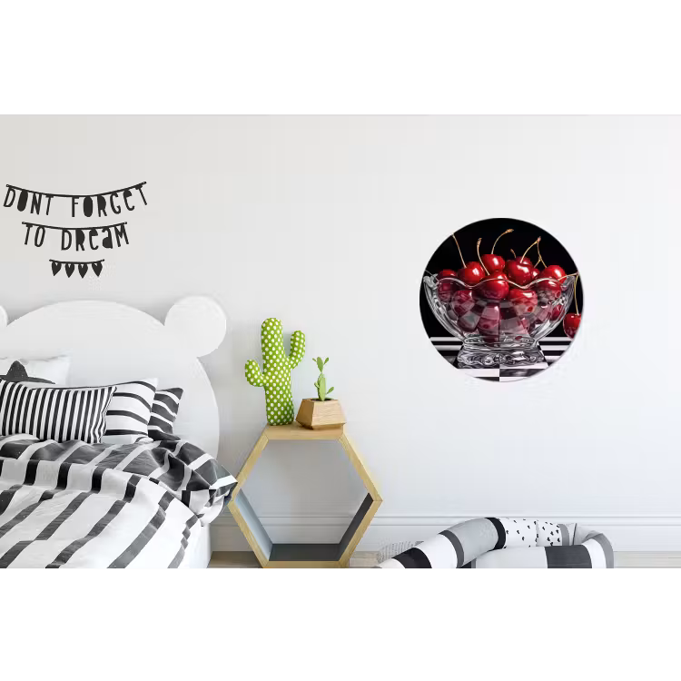 Wandcirkel - Aluminium - Eten - Kersen - Rood — 5