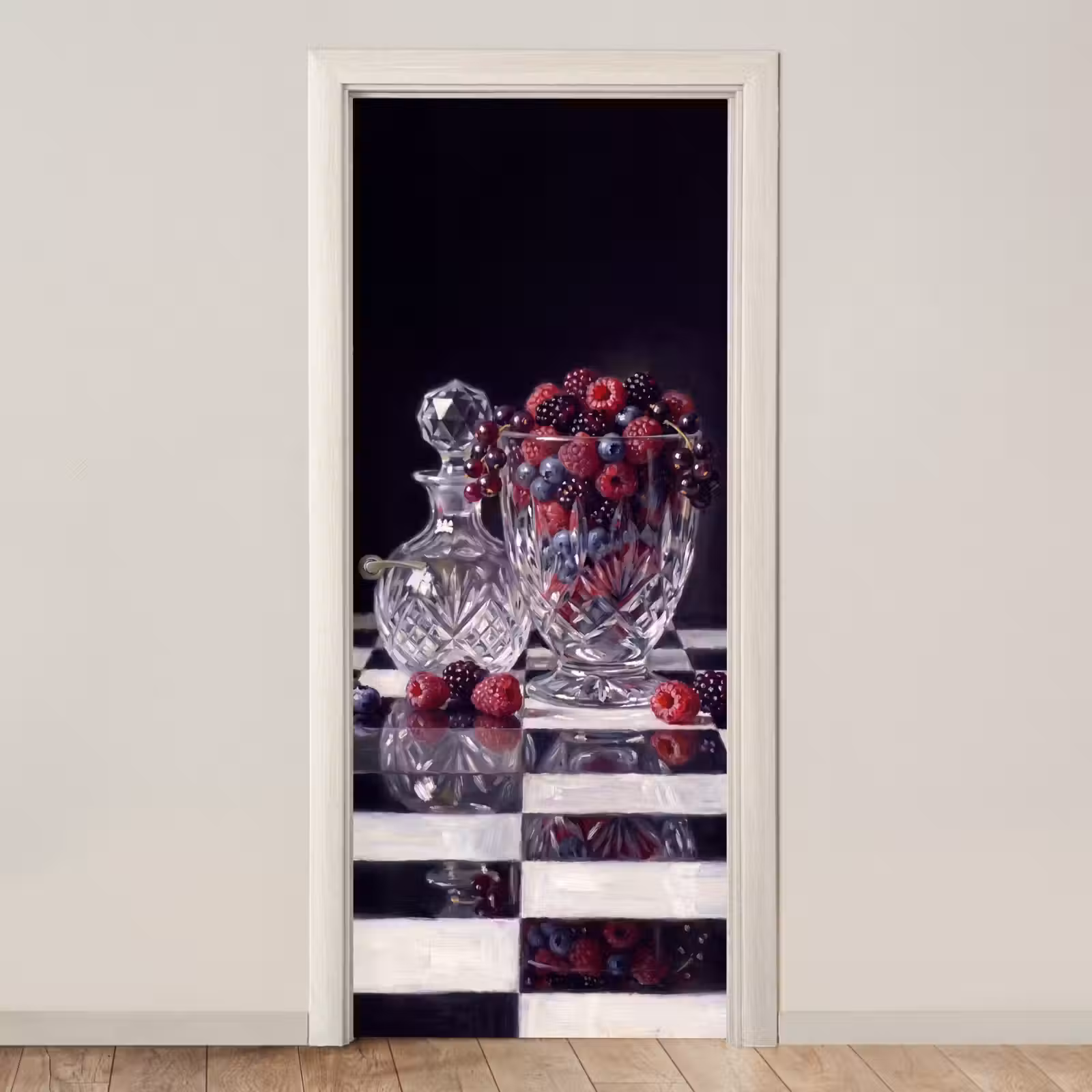 Deursticker - Bessen - Kristal - Stilleven — 1
