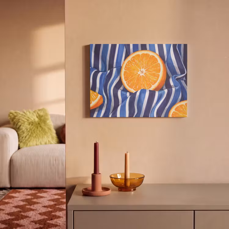 Akoestisch schilderij - Eten - Fruit - Oranje — 2