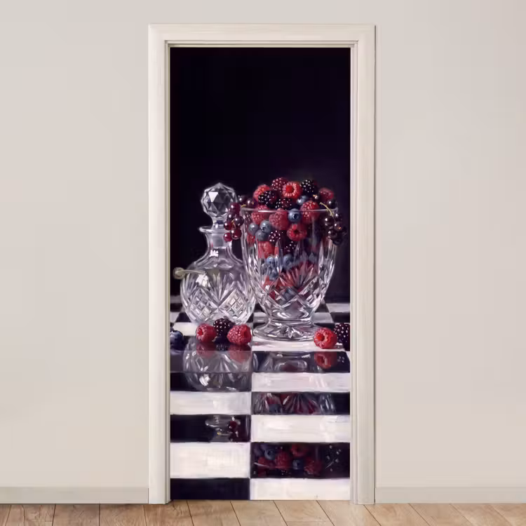 Deursticker - Bessen - Kristal - Stilleven — 1