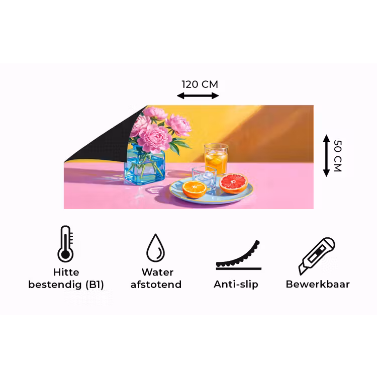 Keukenloper - Bloemen - Roze - Modern — 5