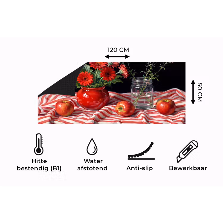 Keukenloper - Rode bloemen - Vaas — 5