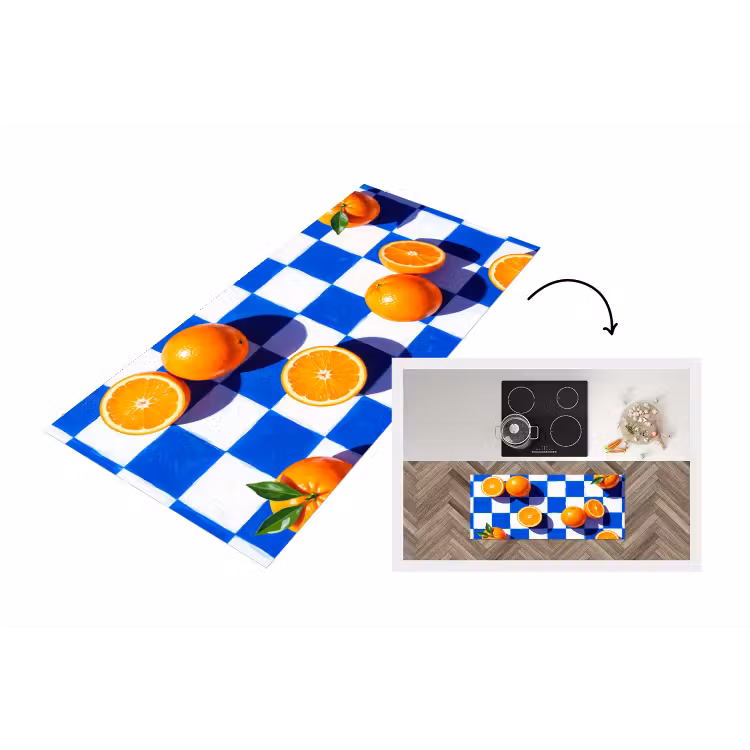 Keukenloper - Sinaasappel - Geruit - Eten — 1