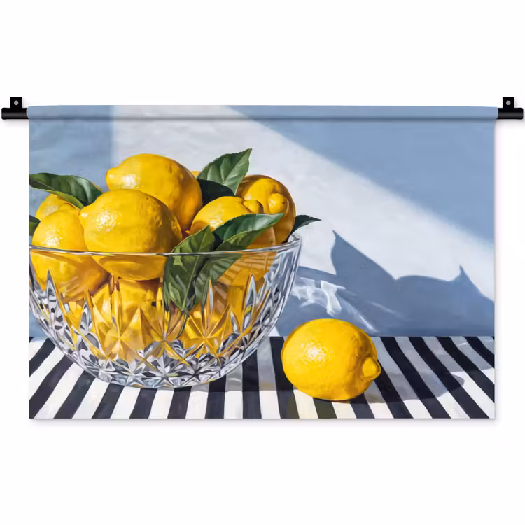 Wandkleed - Citroenen - Fruit - Geel — 1
