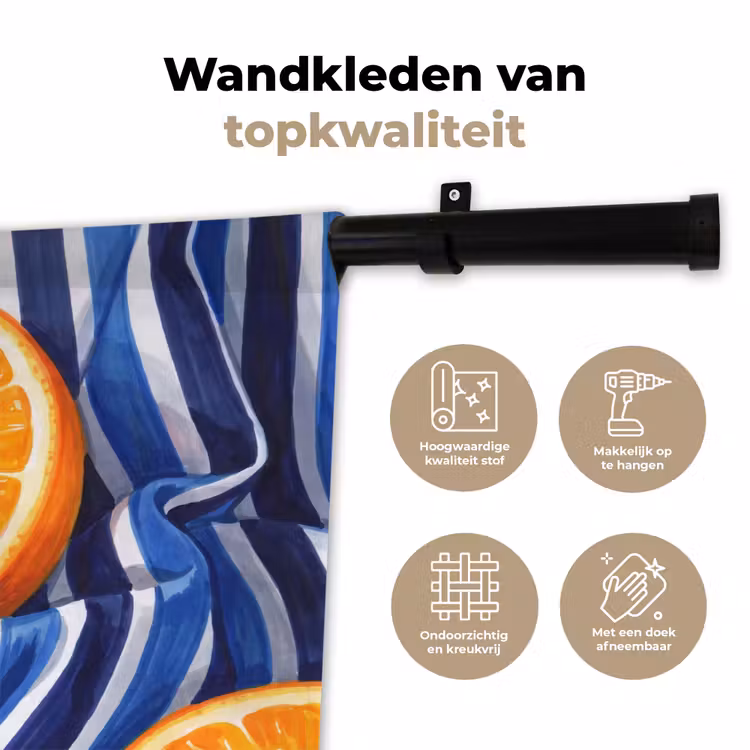 Wandkleed - Eten - Fruit - Oranje — 3
