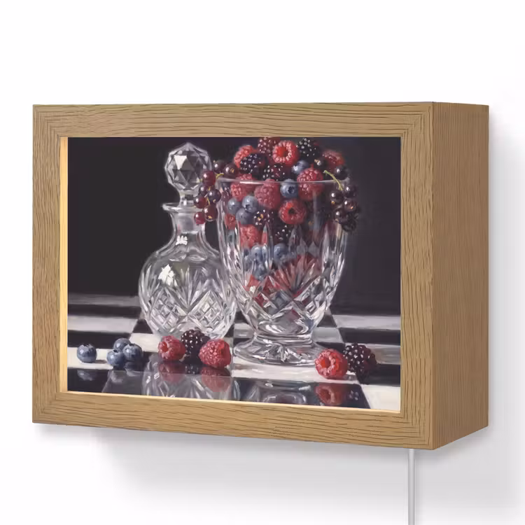 Lightbox - Wandlamp - Bessen - Kristal - Stilleven — 1