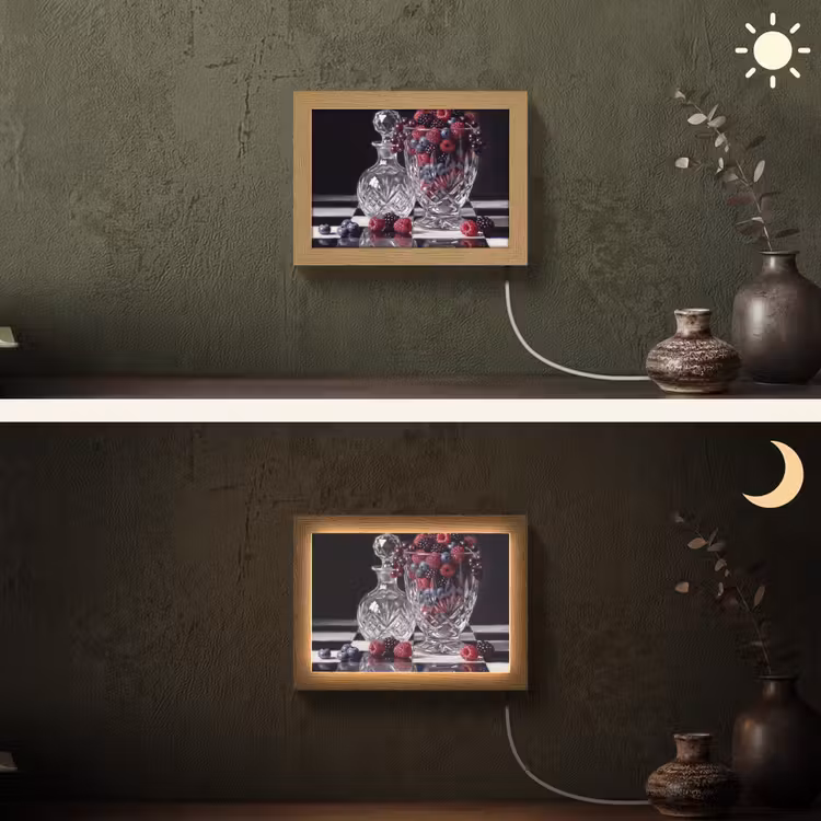 Lightbox - Wandlamp - Bessen - Kristal - Stilleven — 3
