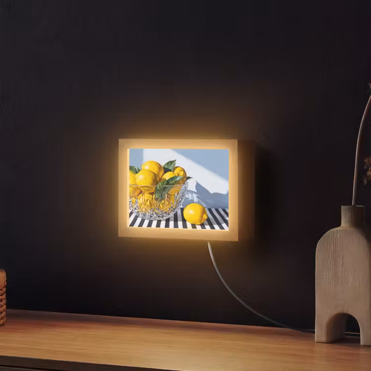 Lightbox - Wandlamp - Citroenen - Fruit - Geel — 2