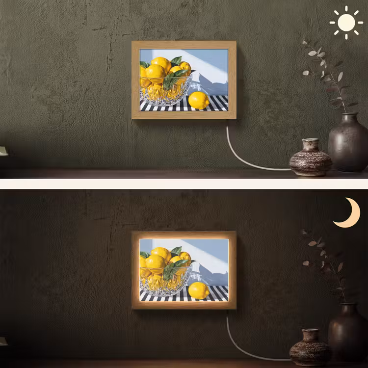 Lightbox - Wandlamp - Citroenen - Fruit - Geel — 3