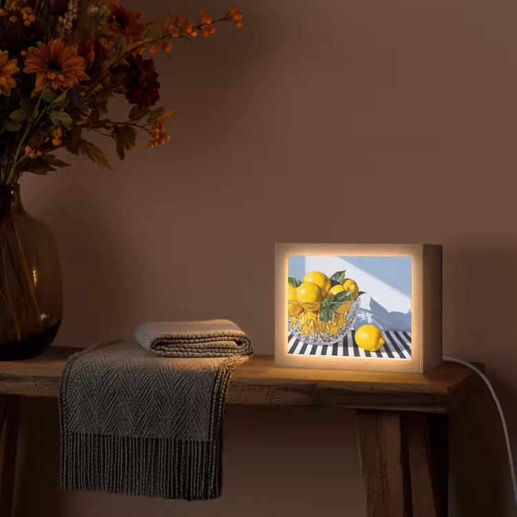 Lightbox - Wandlamp - Citroenen - Fruit - Geel — 5