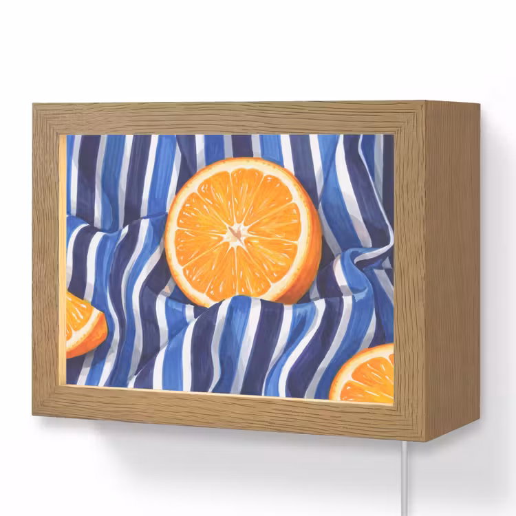 Lightbox - Wandlamp - Eten - Fruit - Oranje — 1