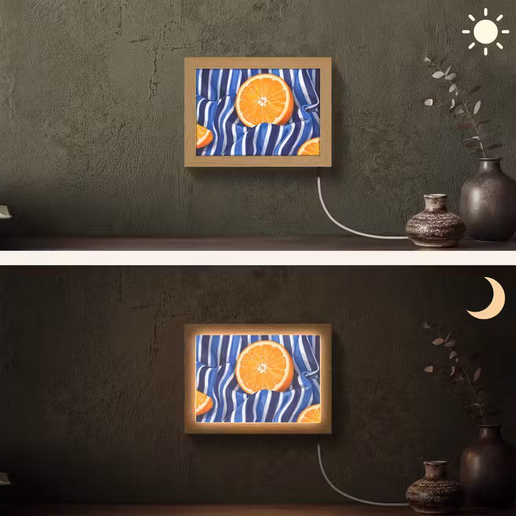 Lightbox - Wandlamp - Eten - Fruit - Oranje — 3