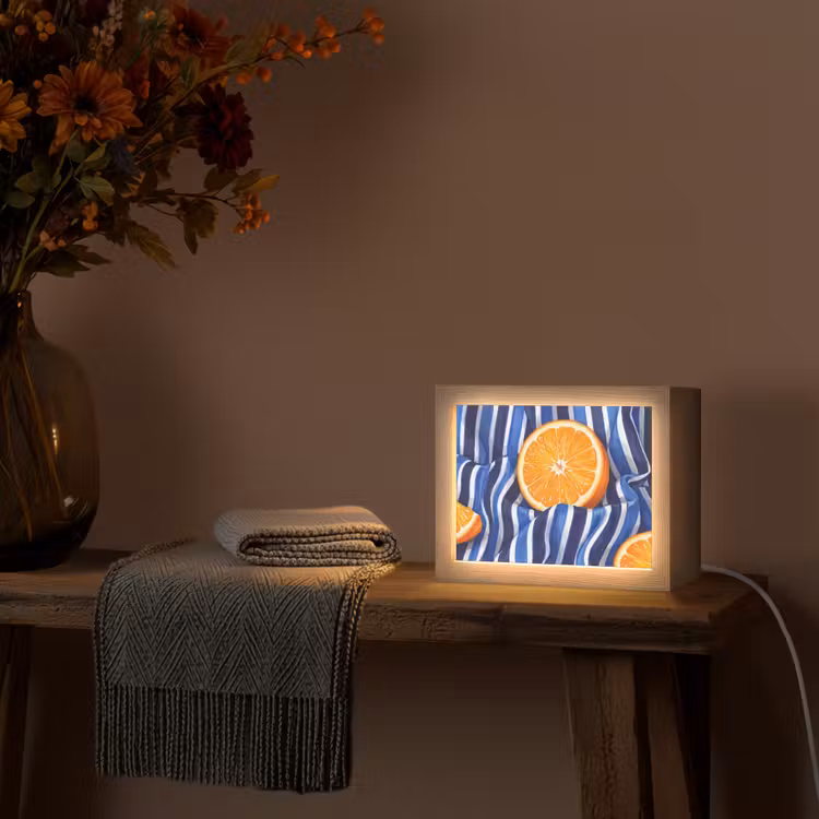 Lightbox - Wandlamp - Eten - Fruit - Oranje — 5