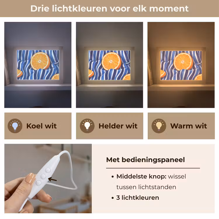 Lightbox - Wandlamp - Eten - Fruit - Oranje — 7