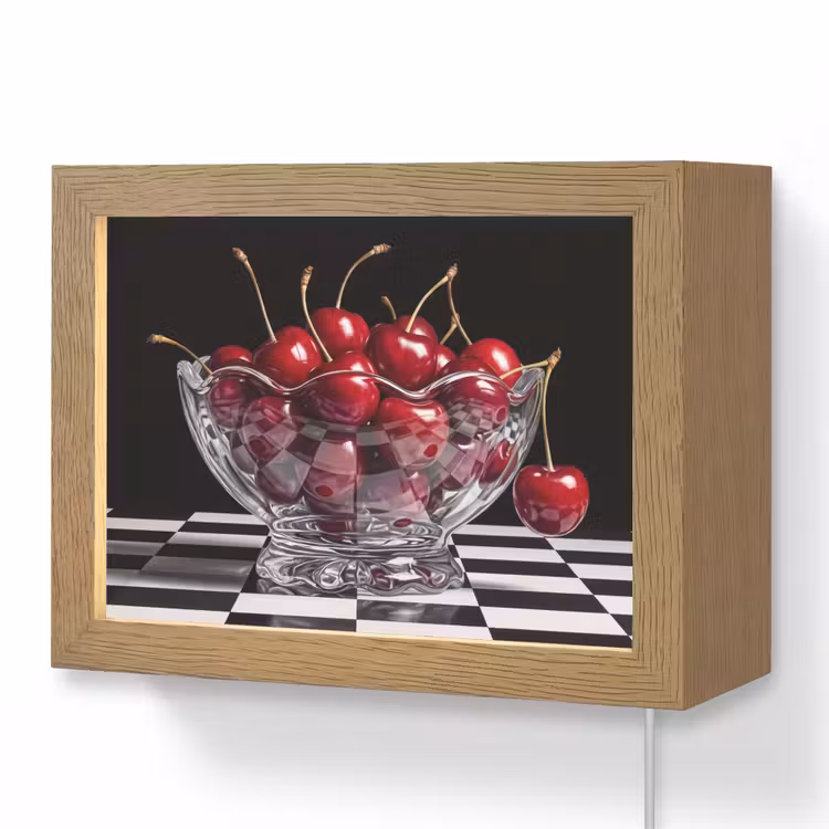 Lightbox - Wandlamp - Eten - Kersen - Rood — 1