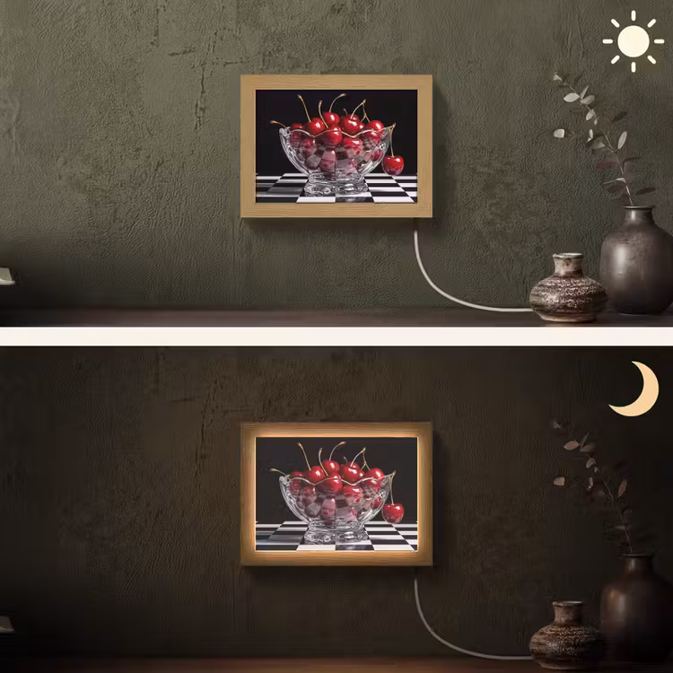 Lightbox - Wandlamp - Eten - Kersen - Rood — 3