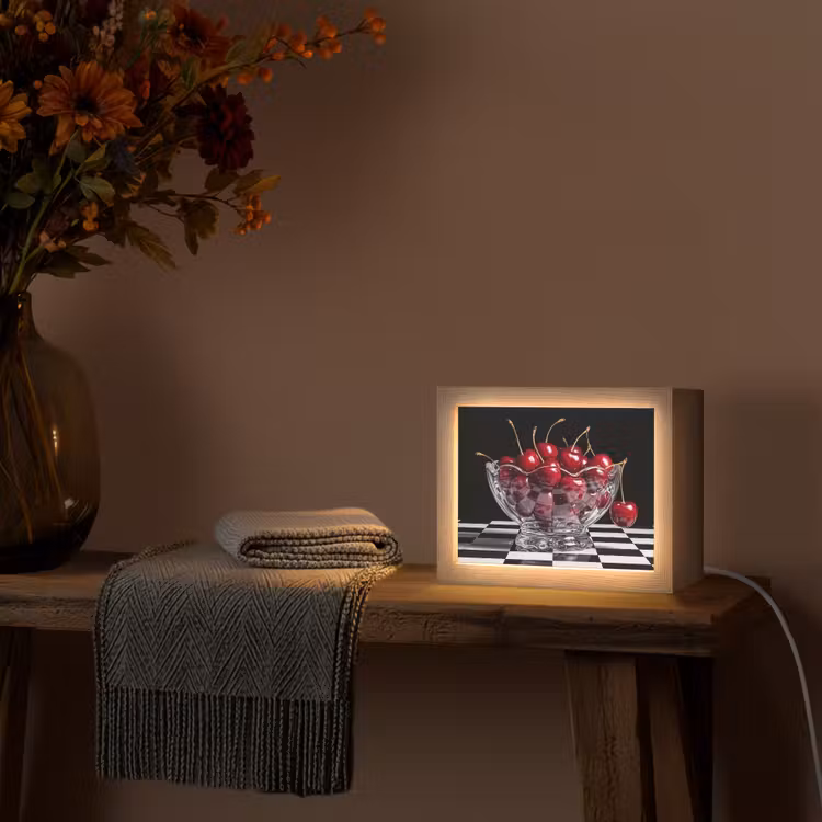 Lightbox - Wandlamp - Eten - Kersen - Rood — 5