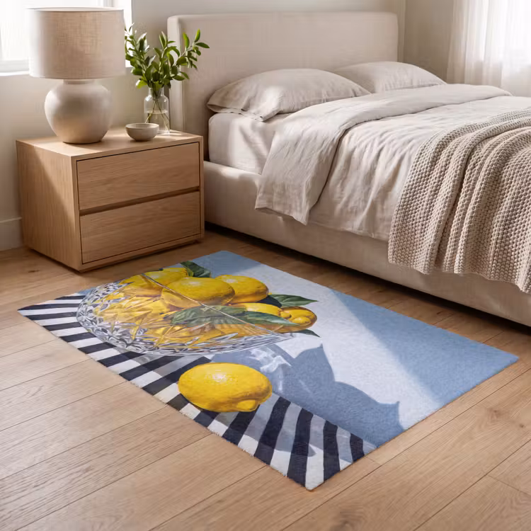 Vloerkleed - Citroenen - Fruit - Geel — 5