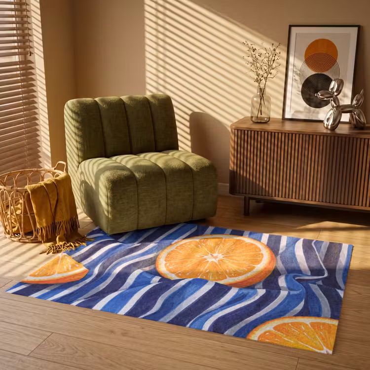 Vloerkleed - Eten - Fruit - Oranje — 2