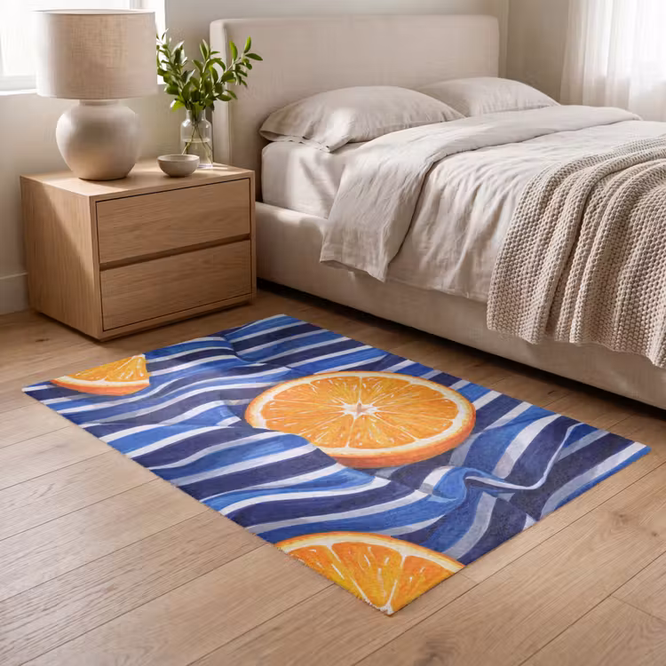 Vloerkleed - Eten - Fruit - Oranje — 5