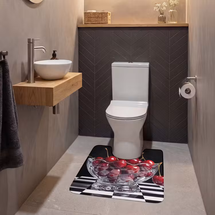 Wc Mat - Eten - Kersen - Rood — 2