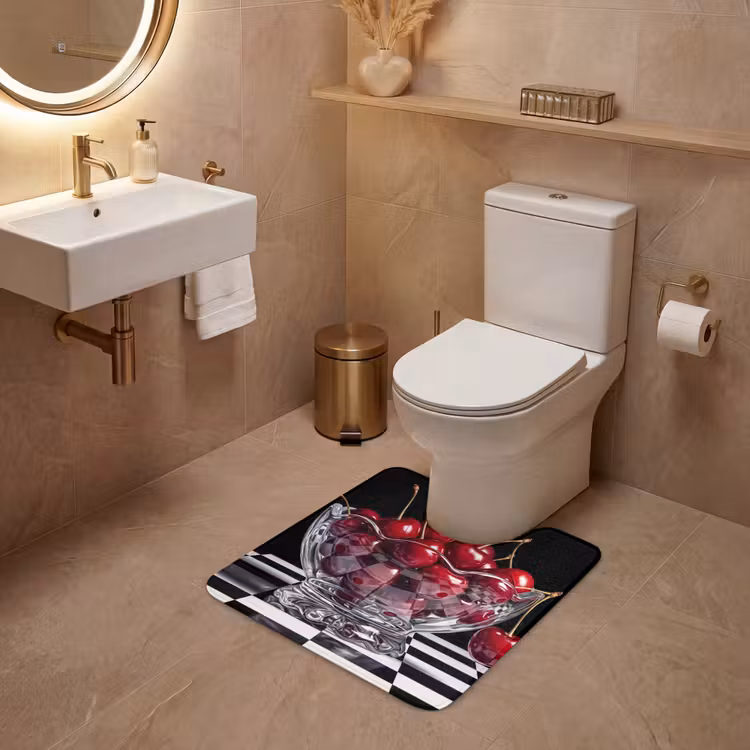 Wc Mat - Eten - Kersen - Rood — 3