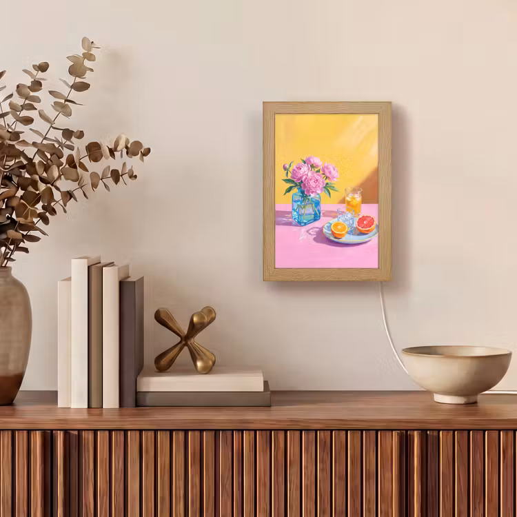 Tafellamp - Bloemen - Roze - Modern — 4