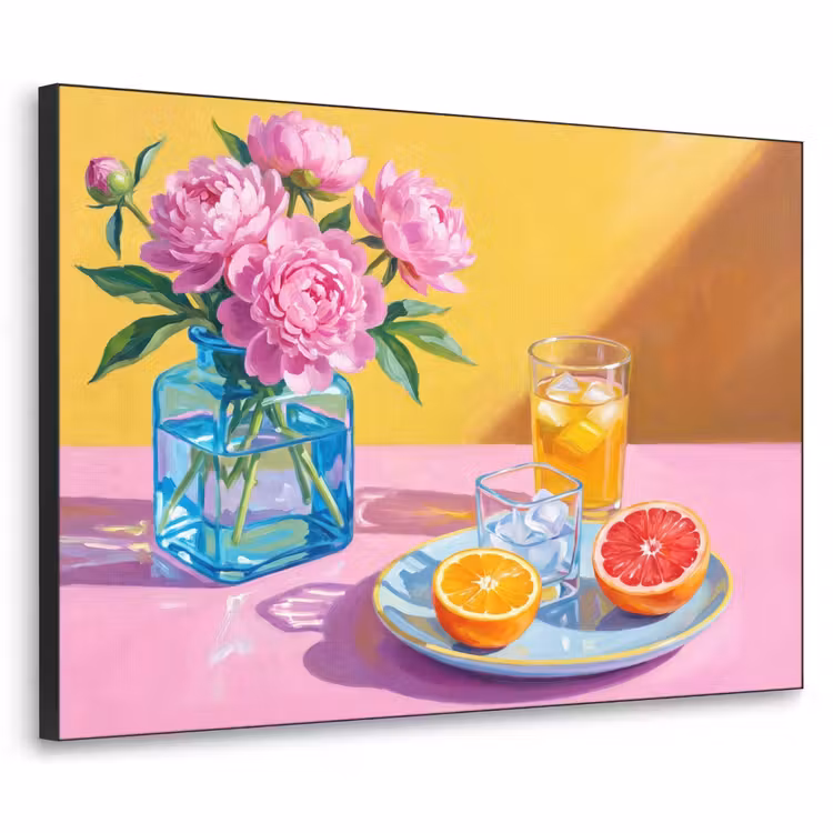Art Frame - Bloemen - Roze - Modern — 1
