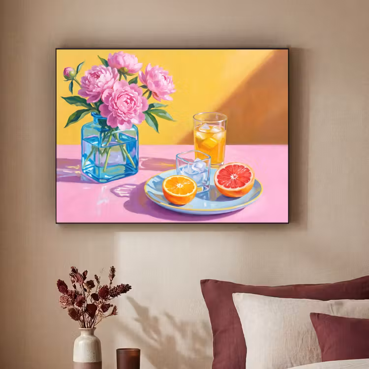 Art Frame - Bloemen - Roze - Modern — 3