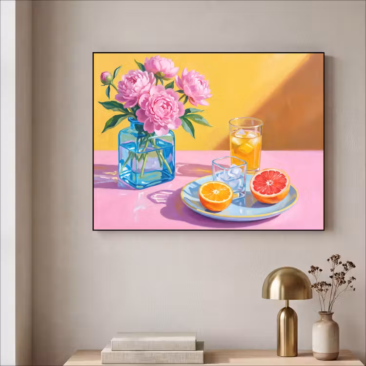 Art Frame - Bloemen - Roze - Modern — 5