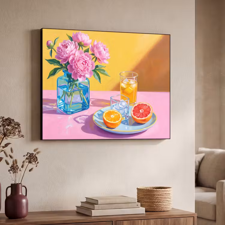 Art Frame - Bloemen - Roze - Modern — 7