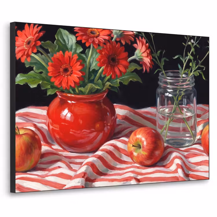 Art Frame - Rode bloemen - Vaas — 1