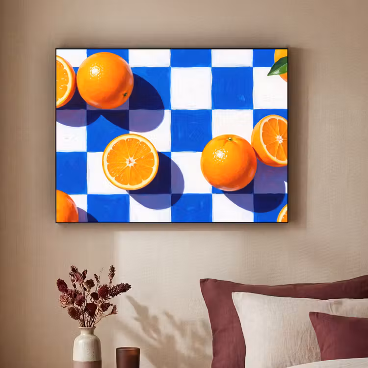 Art Frame - Sinaasappel - Geruit - Eten — 3
