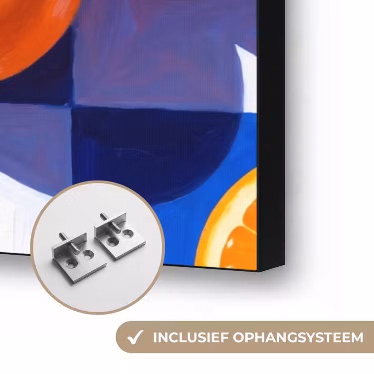 Art Frame - Sinaasappel - Geruit - Eten — 6