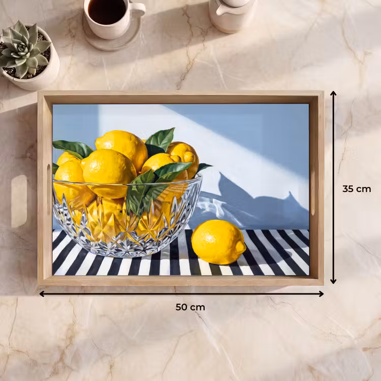 Dienblad - Citroenen - Fruit - Geel — 9