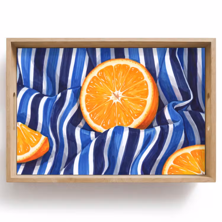Dienblad - Eten - Fruit - Oranje — 1