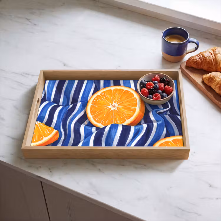 Dienblad - Eten - Fruit - Oranje — 4