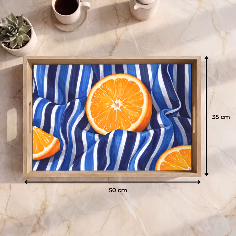 Dienblad - Eten - Fruit - Oranje — 9