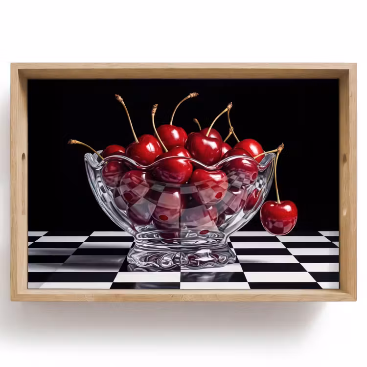 Dienblad - Eten - Kersen - Rood — 1