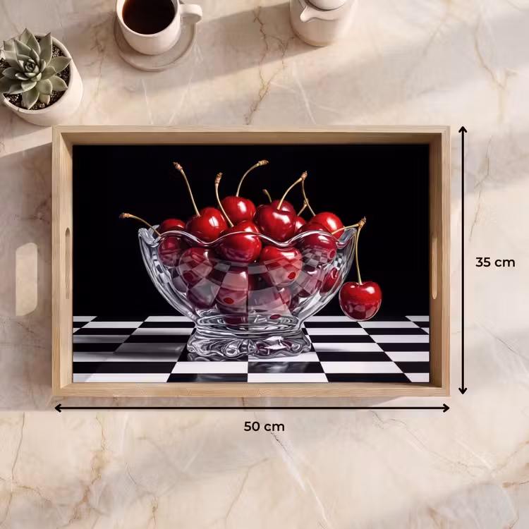Dienblad - Eten - Kersen - Rood — 9