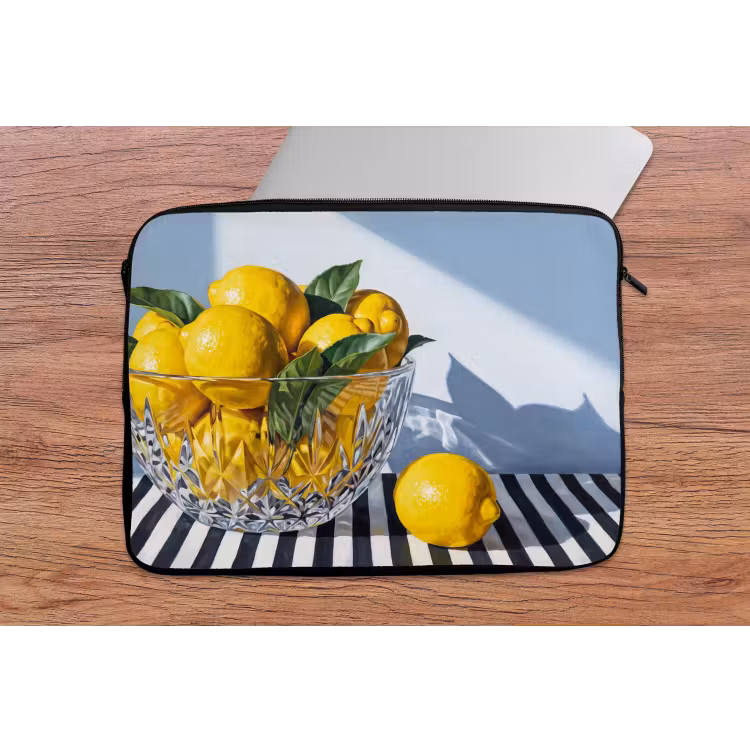 Laptophoes - Citroenen - Fruit - Geel — 2