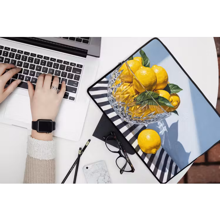 Laptophoes - Citroenen - Fruit - Geel — 3