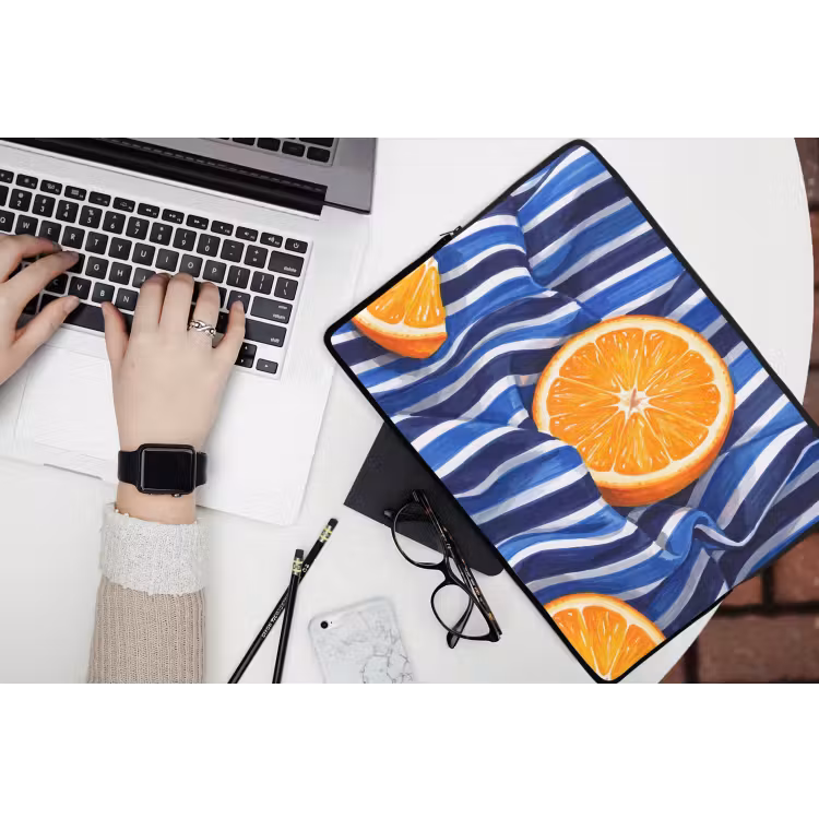 Laptophoes - Eten - Fruit - Oranje — 3