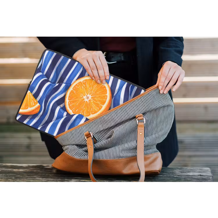 Laptophoes - Eten - Fruit - Oranje — 4