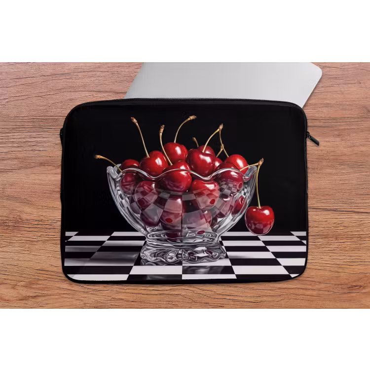 Laptophoes - Eten - Kersen - Rood — 2